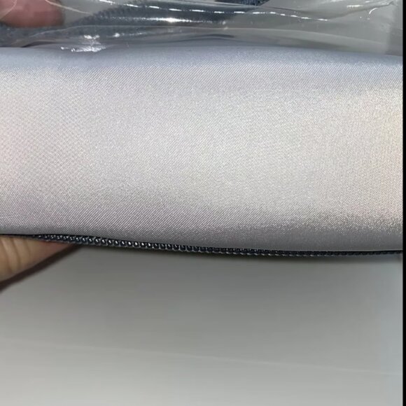 Martha Stewart Standard Pillow Sham Tufted Satin Gray - Picture 2 of 2